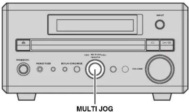 INPUT STANDARD PHONES TENDER DISPLAY SOUND/ROSE MULTI JOG VOLUME MULTI JOG