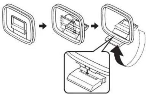 YAMAHA RDXE700 - Attach the antenna stand to the antenna. - 1
