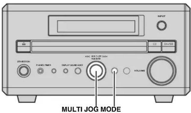 INPUT STANDERSON PHONE TIMER DISPLAY SOUND VODE MULTI JOG MODE VOLUME MULTI JOG MODE