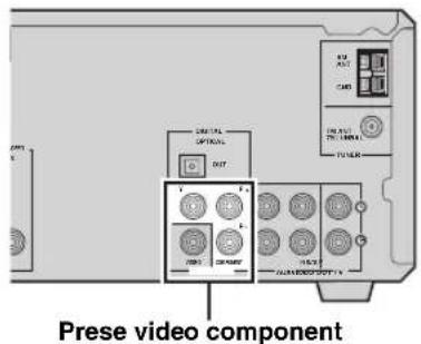 YAMAHA RDXE700 - Collegamento video component - 1
