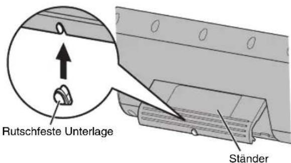 YAMAHA NXU10 - ■ Über die rutschfeste Unterlage - 1