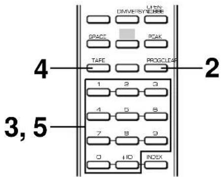YAMAHA CDX396 - ■ Programmazione manuale della cassetta - 1