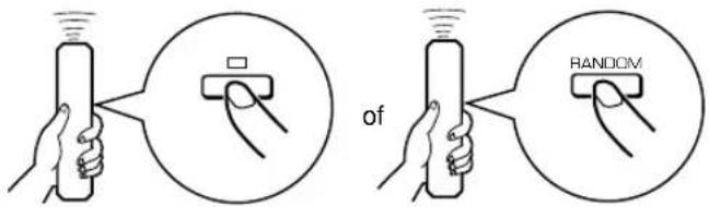 YAMAHA CDX396 - Annuleren van de weergave in willekeurige volgorde - 1