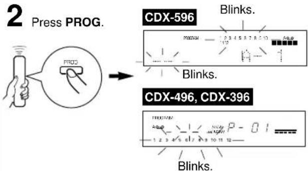 YAMAHA CDX396 - Manual tape-programming - 3