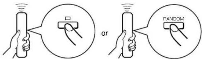 YAMAHA CDX396 - To cancel random-sequence play Press RANDOM. - 1