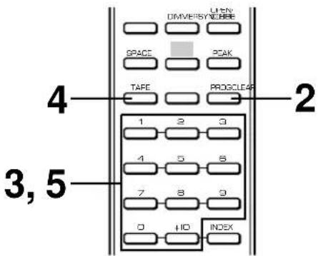 YAMAHA CDX396 - ■ Programmation manuelle de bande - 1