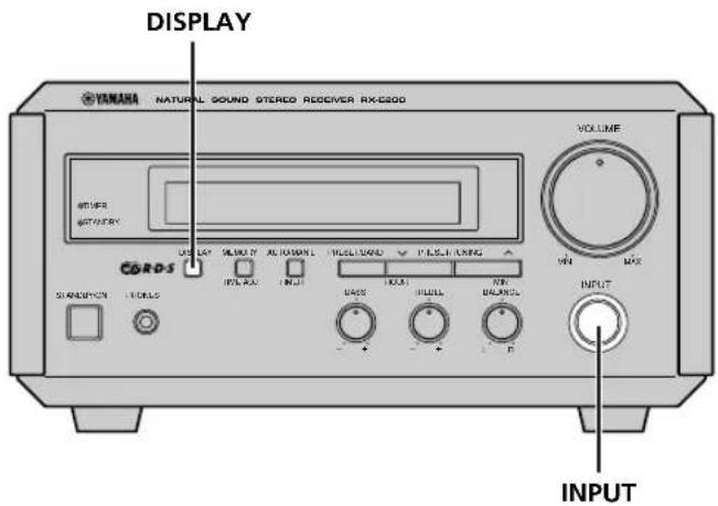 YAMAHA CRXE200 - Réglage de luminosité de l'afficheur - 1