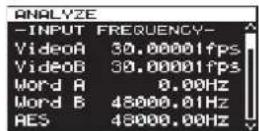 TASCAM CG2000 - INPUT FREQUENCY - 1