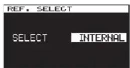 TASCAM CG2000 - Sélection de l'horloge de référence - 2