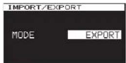 TASCAM CG2000 - Importation de preset depuis des clés USB - 2