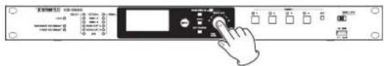 TASCAM CG2000 - Pour valider la selection du paramètre : - 1