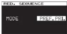 TASCAM CG2000 - Réglage du mode de séquence - 2