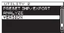 TASCAM CG2000 - Contrôle de la version du firmware de l'unité - 1