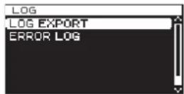 TASCAM CG1000 - Exportation du journal des opérations - 1