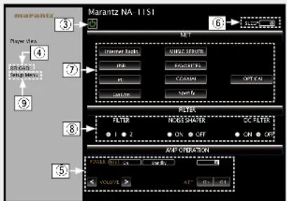MARANTZ NA11S1 - Fonction de contrôle Web - 7