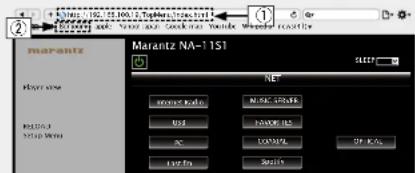 MARANTZ NA11S1 - Fonction de contrôle Web - 6