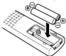 MARANTZ NA11S1 - Insertion des piles - 2