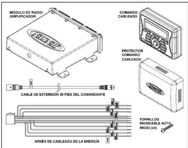 JENSEN JMS2212 - Montaje del Comando Cableado - 3