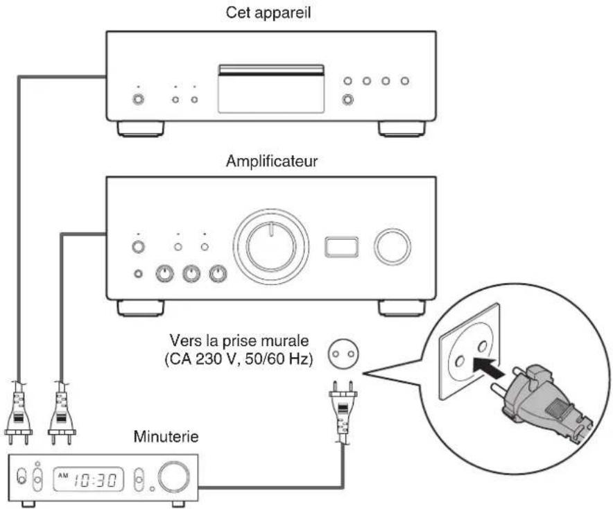 DENON DCD2500NE - Connexion d'une minuterie - 1