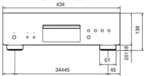 DENON DCD2500NE - ■ Dimensions (Unité : mm) - 3