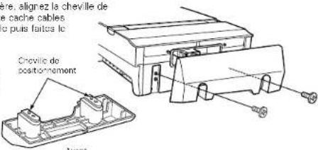 DENON DA03 - ■A propos du montage du support de la goulotte cache cables [En cas de montage au mur] (Voir page 33.) - 2