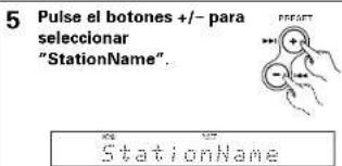 DENON DA03 - Dar nombres a emisoras preajustadas - 5