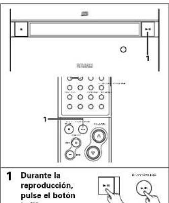 DENON DA03 - Detención temporal de la reproducción .... [Pausa] - 1