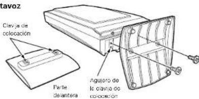 DENON DA03 - ■Acerca del montaje de la base del altavoz - 1