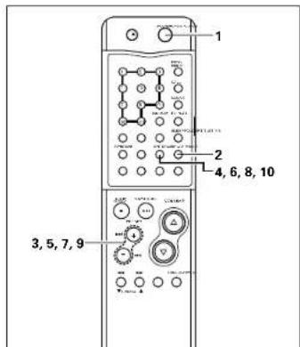 DENON D107 - REGLAGE DE L'HORLOGE - 1