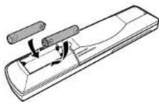 DENON D107 - Insertion de las pilas - 2