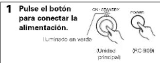 DENON D107 - ABRIR Y CERRAR LA PUERTA DEL DISCO Y CARGAR DISCOS - 1