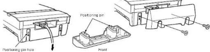 DENON D107 - ■About mounting the cable cover [When mounting on the wall] (See page 8.) - 1