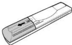 DENON D107 - Insertion des piles - 1