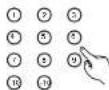 DENON D107 - Press the number buttons or  I,  buttons to input the number of the desired track. - 1