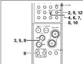 DENON D107 - Dar nombres a emisoras preajustadas - 1