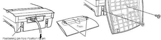 DENON D107 - About mounting the main unit stand You will need a screwdriver to assemble. - 2