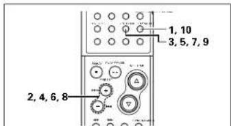 DENON D107 - Turning the everyday timer and once timer on and off - 1