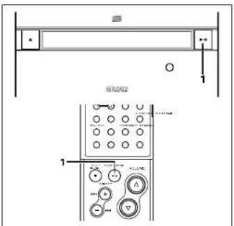 DENON D107 - Detencion temporal de la reproduccion [Pausa] - 1