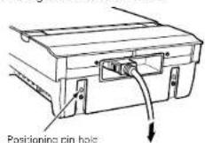 DENON D107 - A propos du montage du support de la goullette cache cables [En cas de montage au mur] (Voir page 33.) - 1