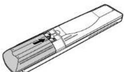 DENON D107 - Insertion de las pilas - 3