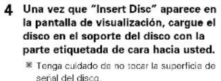 DENON D107 - ABRIR Y CERRAR LA PUERTA DEL DISCO Y CARGAR DISCOS - 4