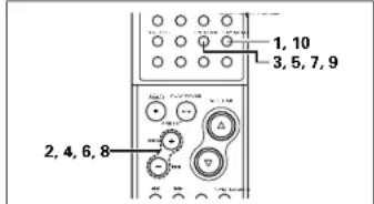 DENON D107 - Activer et désactiver la miniterie quotidienne et la miniterie unique - 1