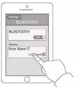 BOSE Wave Sound Touch - Jumelage d'un appareil compatible Bluetooth® - 4