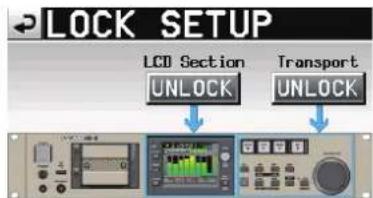 TASCAM HS8 - Fonction de verrouillage de façade - 2