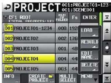 TASCAM HS8 - Reconstruction de projets - 1