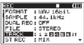 TASCAM DR680MKII - - Enregistrement - 1
