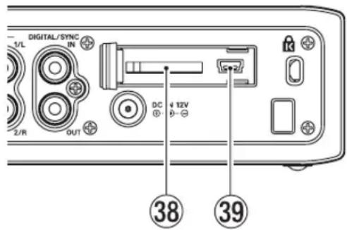 TASCAM DR680MKII - ③7 Fixation de sécurité Kensington - 1