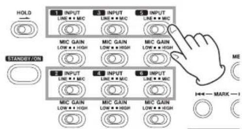 TASCAM DR680MKII - Réglage des sources d'entrée - 1