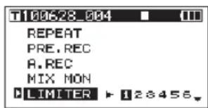 TASCAM DR680MKII - Emploi du limiteur - 1