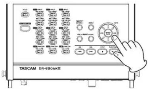 TASCAM DR680MKII - Changement de la position de lecture (scrubbing) - 1